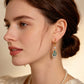 ✨Pendientes Colgantes de Aro con Gota Azul Cielo