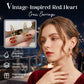 💍 ¡TIEMPO LIMITADO 50% DESCUENTO! ✨ Pendientes de Corazón Rojo y Cruz – Inspiración Vintage, Delicados, Simbólicos ✝️