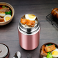 Tarro de comida aislado al vacío de acero inoxidable 316