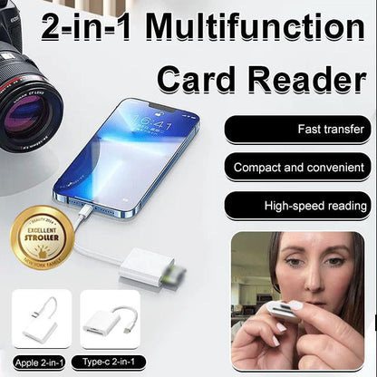 💾🔥 ¡50% DE DESCUENTO! Lector USB-C para Android con Adaptador Dual – Transfiere Fotos y Videos al Instante, Plug & Play, Compatible con MicroSD/SD 📱