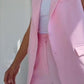 Conjunto de 2 Piezas para Mujer con Estilo: Blazer Sin Mangas y Pantalones de Cintura Alta