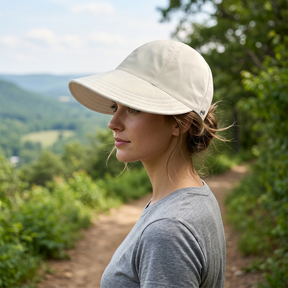 👒☀️ ¡50% DE DESCUENTO! Sombrero de Sol con Abertura para Cola de Caballo – Transpirable, Ajustable y Ligero para Mujer 🎀🌿