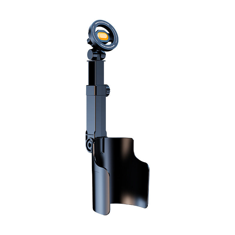 Soporte para móvil tipo portavasos para coche: ajustable en 360°, potente imán N52, manejo con una sola mano, compatible con todos los móviles