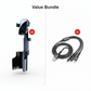 Soporte para móvil tipo portavasos para coche: ajustable en 360°, potente imán N52, manejo con una sola mano, compatible con todos los móviles
