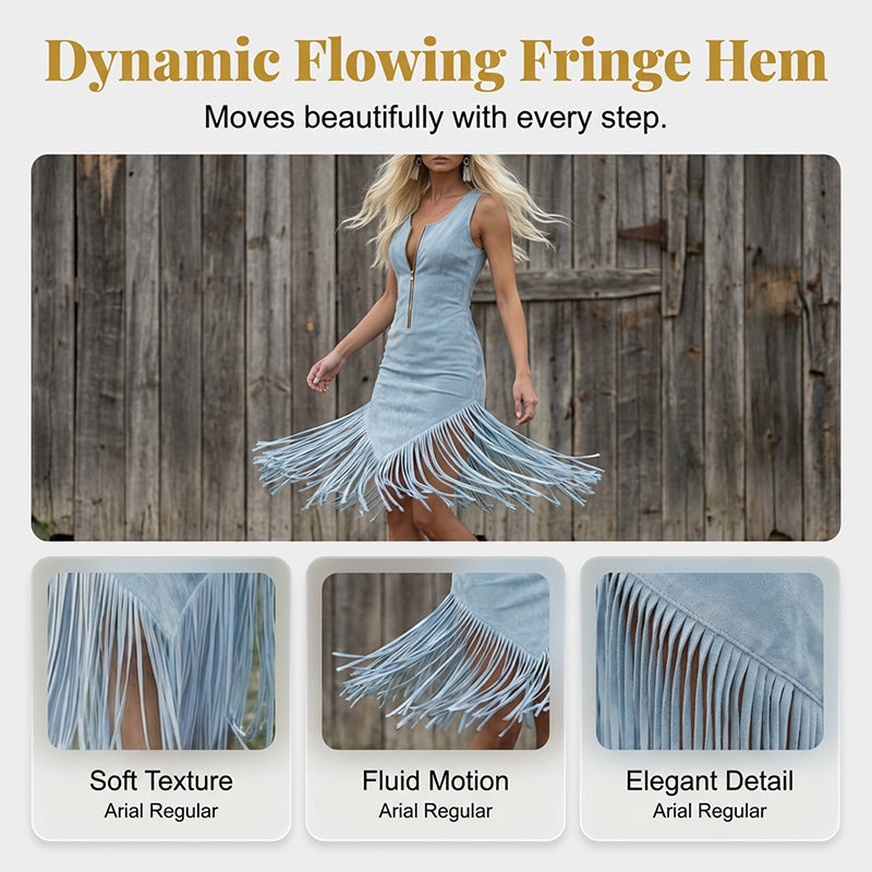 👗SOLO POR TIEMPO LIMITADO: ¡50 % DE DESCUENTO! Vestido retro de estilo vaquero, sin mangas, corte entallado, largo midi,que realza la figura, ideal para conciertos de música country y vacaciones