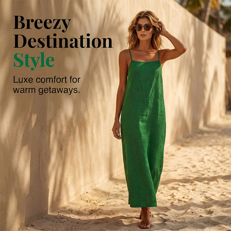 🎁2026 Novedades 50% OFF💥 Vestido Lencería Casual de Color Sólido para Mujer