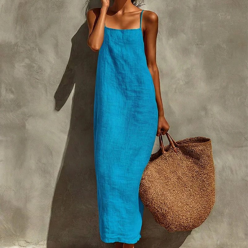 🎁2026 Novedades 50% OFF💥 Vestido Lencería Casual de Color Sólido para Mujer
