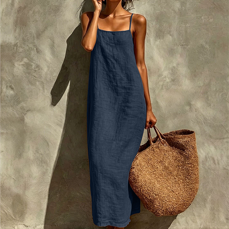 🎁2026 Novedades 50% OFF💥 Vestido Lencería Casual de Color Sólido para Mujer