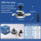 Mini Ceiling Fan with Light and Remote