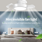 Mini Ceiling Fan with Light and Remote