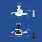 Mini Ceiling Fan with Light and Remote