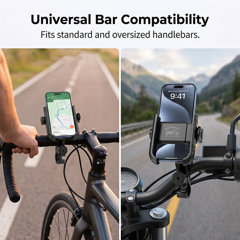 🎉 Venta 2026 — ¡Más de 42,000 Vendidos! 🚴‍♂️ Soporte de Teléfono para Bicicleta de Liberación Rápida – Bloqueo Seguro y Almohadilla Antivibraciones 📱