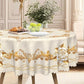🌸🍽️ 50% OFF! Waterproof Gold Rose Tablecloth – Embossed Effect, Stain-Resistant, Elegant