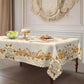 🌸🍽️ 50% OFF! Waterproof Gold Rose Tablecloth – Embossed Effect, Stain-Resistant, Elegant