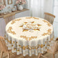 🌸🍽️ 50% OFF! Waterproof Gold Rose Tablecloth – Embossed Effect, Stain-Resistant, Elegant
