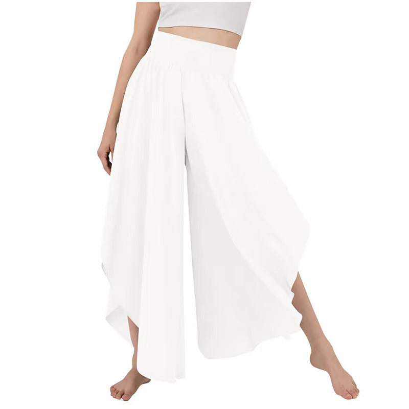 Pantalones de Pierna Ancha Ligeros y Fluidos para Mujer
