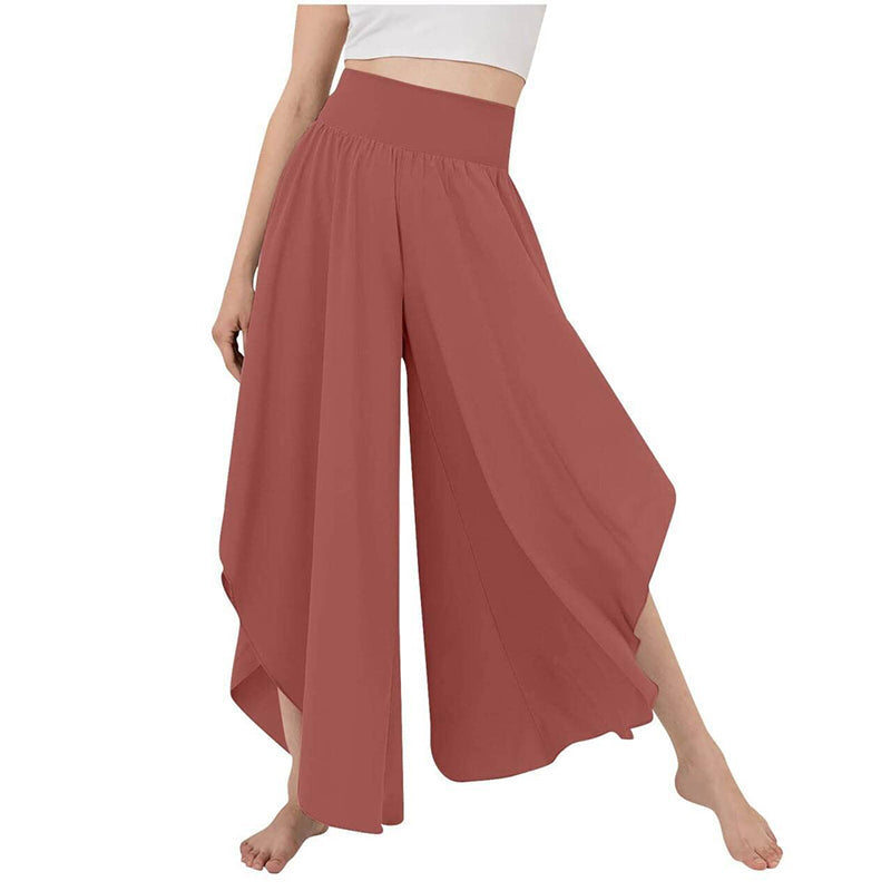Pantalones de Pierna Ancha Ligeros y Fluidos para Mujer