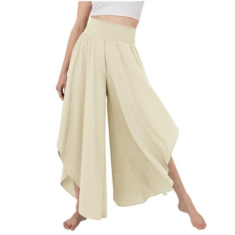 Pantalones de Pierna Ancha Ligeros y Fluidos para Mujer