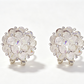 🌸✨ ¡50% DE DESCUENTO! Aretes de Aro Floral Brillante y Elegante – Flores con Circonitas, Ligeros y Seguros para Uso Diario 💎👂