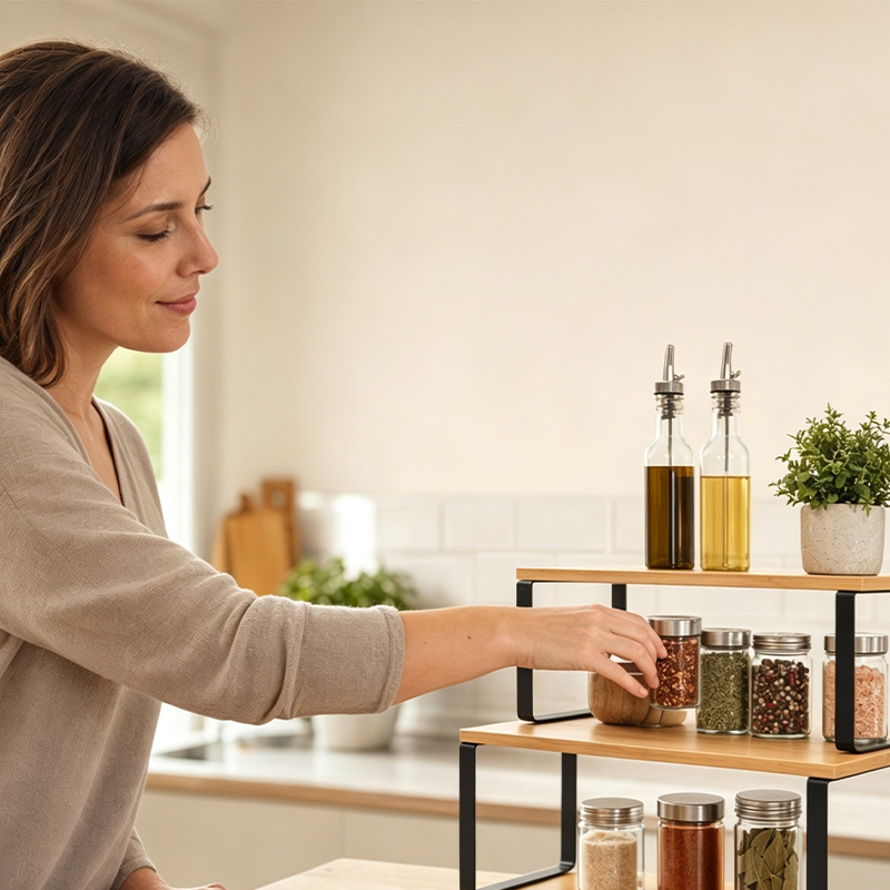 Multifunctional Stackable Storage Shelf Set