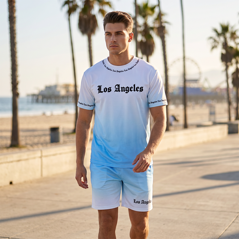 🌊🔥 ¡VENTA 2026 – 50% DE DESCUENTO! Conjunto Casual de 2 Piezas Estampado de Verano para Hombre – Camisa y Shorts, Fresco y con Estilo 🏝️👕