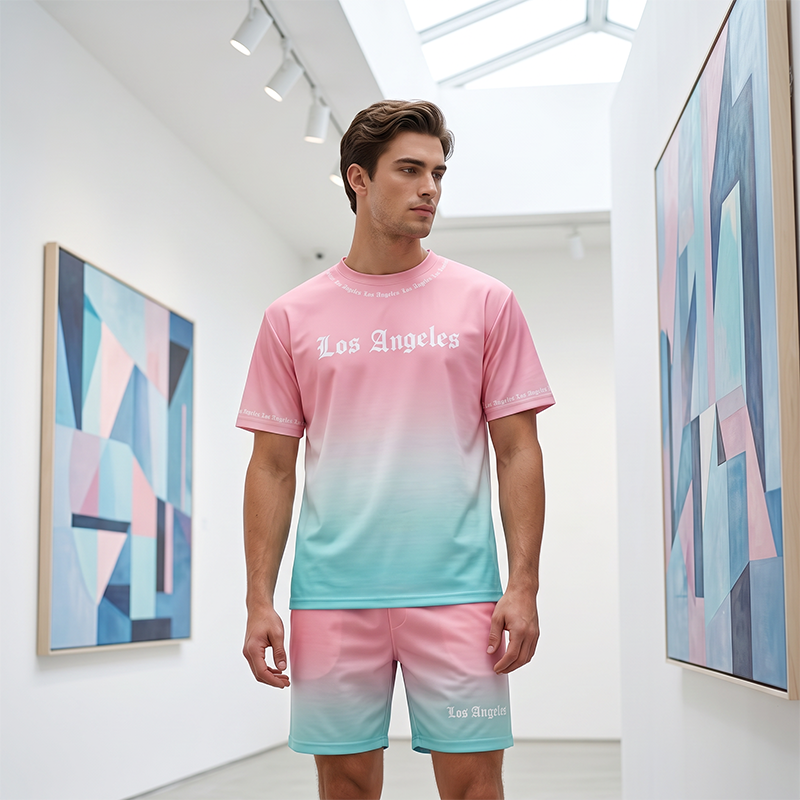 🌊🔥 ¡VENTA 2026 – 50% DE DESCUENTO! Conjunto Casual de 2 Piezas Estampado de Verano para Hombre – Camisa y Shorts, Fresco y con Estilo 🏝️👕