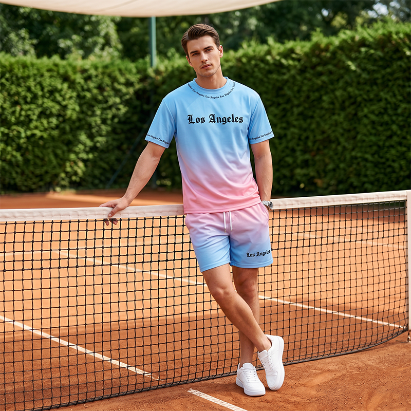 🌊🔥 ¡VENTA 2026 – 50% DE DESCUENTO! Conjunto Casual de 2 Piezas Estampado de Verano para Hombre – Camisa y Shorts, Fresco y con Estilo 🏝️👕