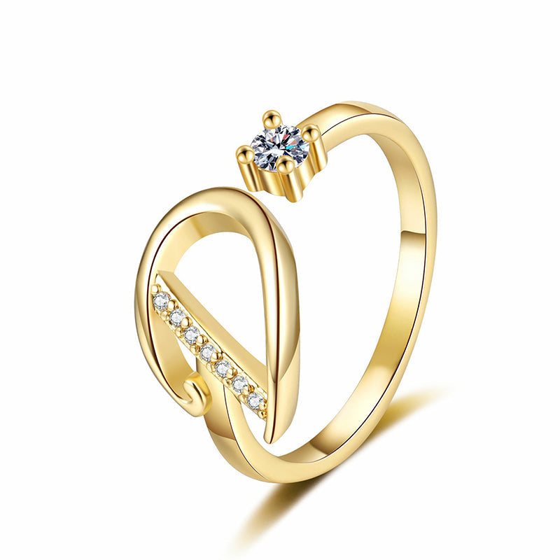 💍 ¡50% DE DESCUENTO AHORA! ✨ Anillo Inicial Ajustable con Destellos – Personalizable y elegante – Perfecto para regalar o usar a diario – ligero y luminoso 💖🌸🌿