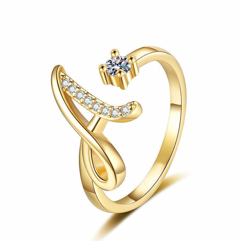 💍 ¡50% DE DESCUENTO AHORA! ✨ Anillo Inicial Ajustable con Destellos – Personalizable y elegante – Perfecto para regalar o usar a diario – ligero y luminoso 💖🌸🌿