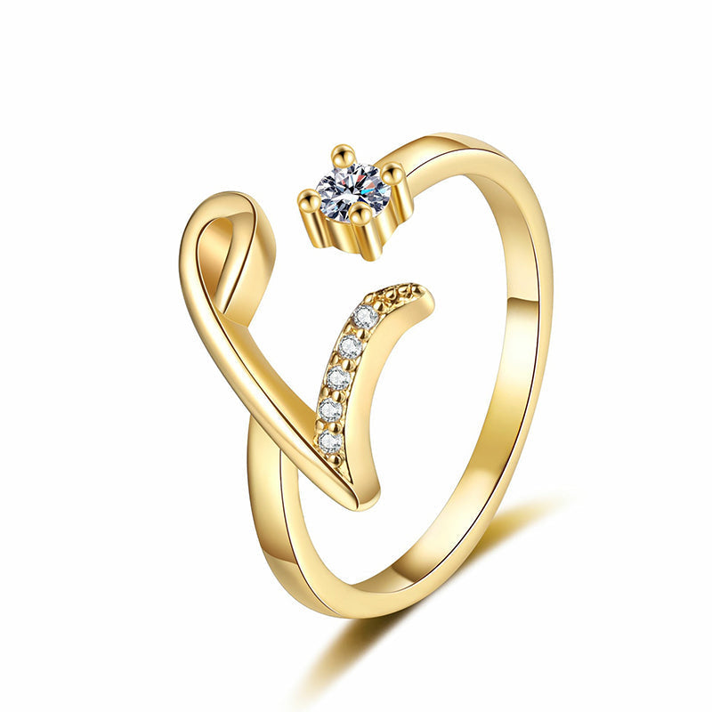 💍 ¡50% DE DESCUENTO AHORA! ✨ Anillo Inicial Ajustable con Destellos – Personalizable y elegante – Perfecto para regalar o usar a diario – ligero y luminoso 💖🌸🌿