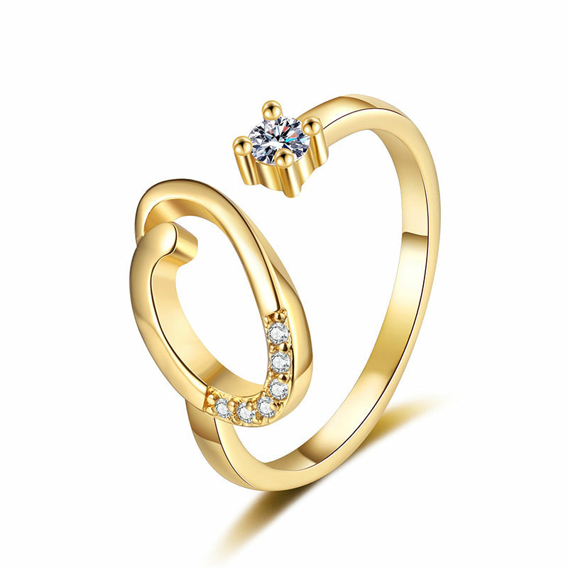 💍 ¡50% DE DESCUENTO AHORA! ✨ Anillo Inicial Ajustable con Destellos – Personalizable y elegante – Perfecto para regalar o usar a diario – ligero y luminoso 💖🌸🌿