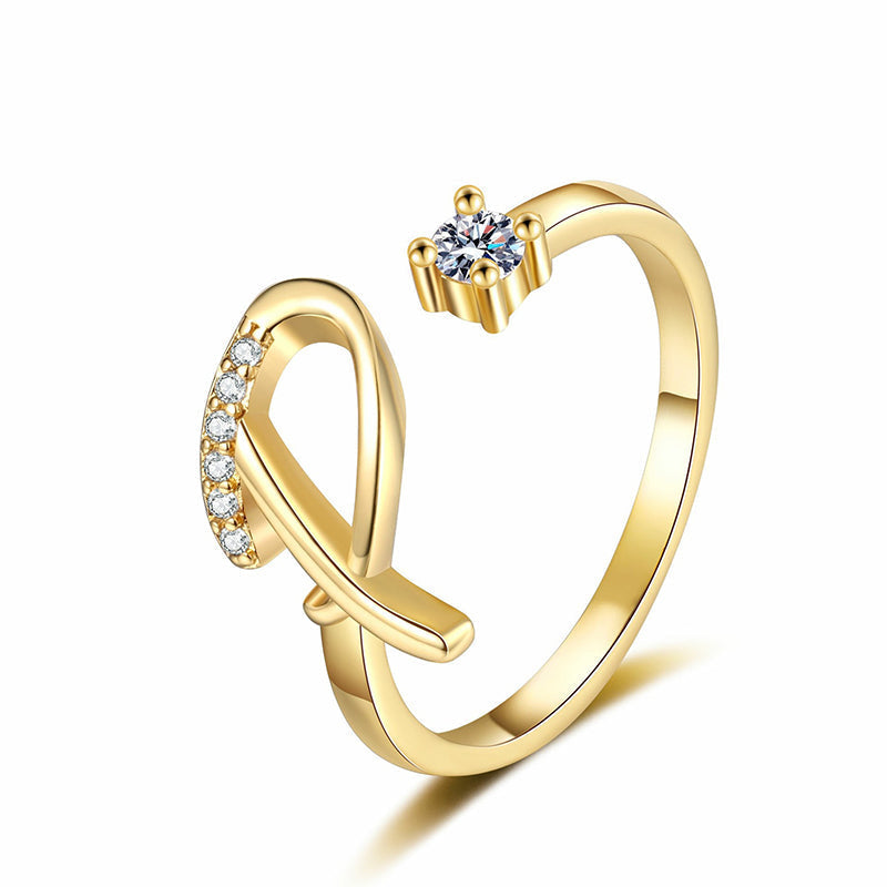 💍 ¡50% DE DESCUENTO AHORA! ✨ Anillo Inicial Ajustable con Destellos – Personalizable y elegante – Perfecto para regalar o usar a diario – ligero y luminoso 💖🌸🌿