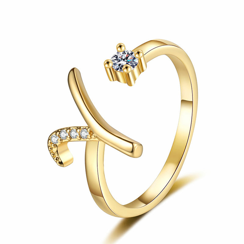 💍 ¡50% DE DESCUENTO AHORA! ✨ Anillo Inicial Ajustable con Destellos – Personalizable y elegante – Perfecto para regalar o usar a diario – ligero y luminoso 💖🌸🌿