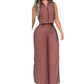 Conjunto de 2 Piezas de Top Sin Mangas y Pantalones para Mujer
