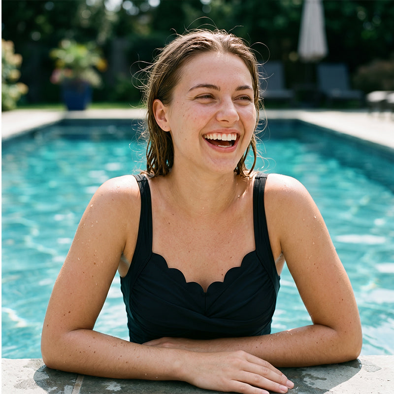 🏖️🔥 ¡50% DE DESCUENTO! Traje de Baño Clásico de Una Pieza Talla Grande para Mujer – Corte Ajustable, Sujetador con Copa y Tejido Resistente al Cloro 🌊👙