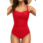 🏖️🔥 ¡50% DE DESCUENTO! Traje de Baño Clásico de Una Pieza Talla Grande para Mujer – Corte Ajustable, Sujetador con Copa y Tejido Resistente al Cloro 🌊👙