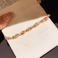 ⏳¡50% de descuento por tiempo limitado⏰ Pulsera Ajustable Retro Cruzada de Circón Multicolor para Mujer 🎨💎