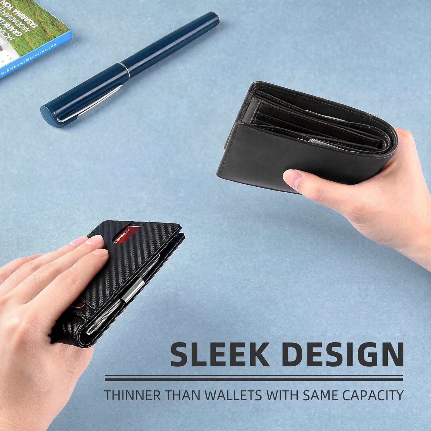 👔🔥 ¡50% DE DESCUENTO! Cartera de Cuero Antirrobo para Hombre de Negocios – Elegante, Bloqueo RFID y Muchos Compartimentos 💳🛡️