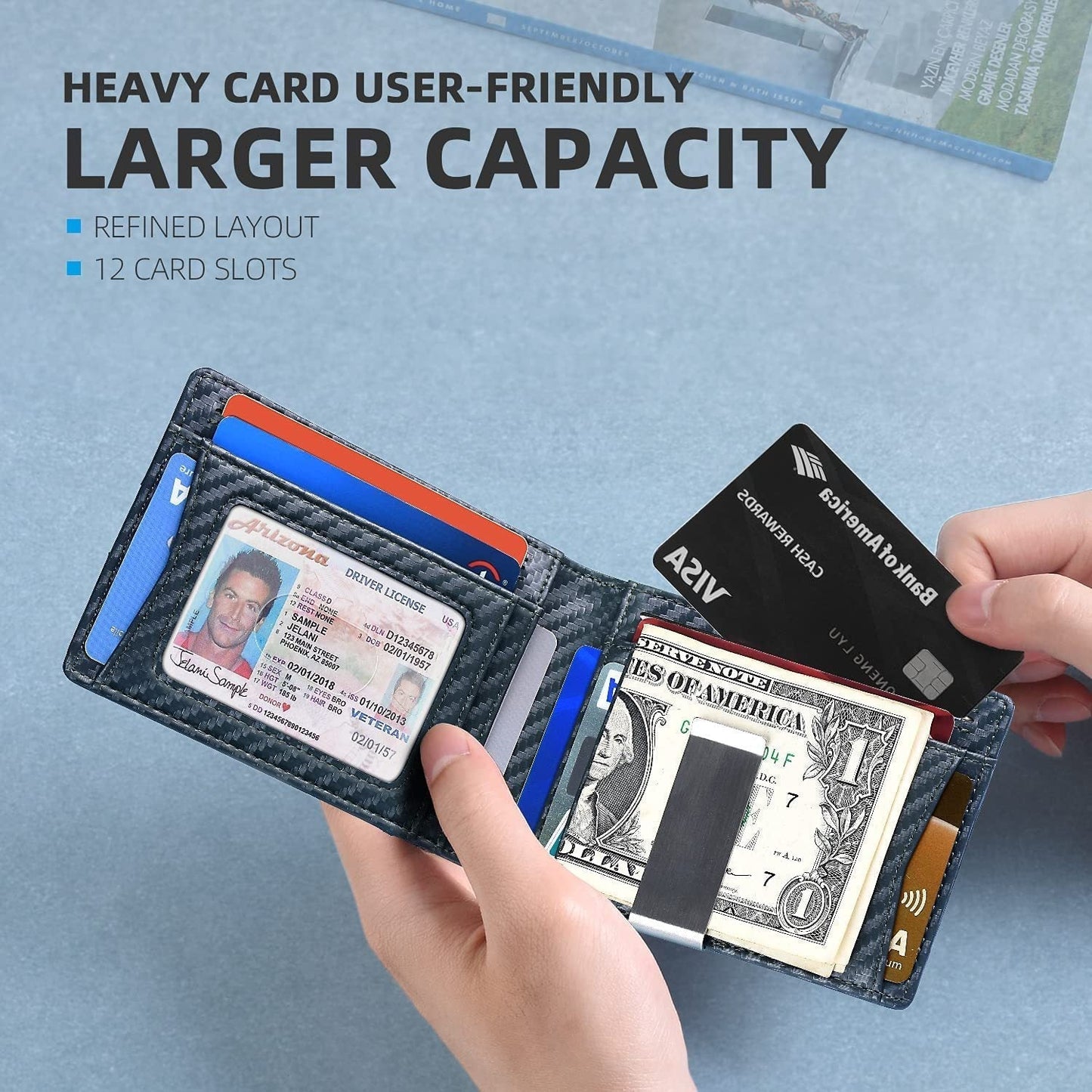 👔🔥 ¡50% DE DESCUENTO! Cartera de Cuero Antirrobo para Hombre de Negocios – Elegante, Bloqueo RFID y Muchos Compartimentos 💳🛡️