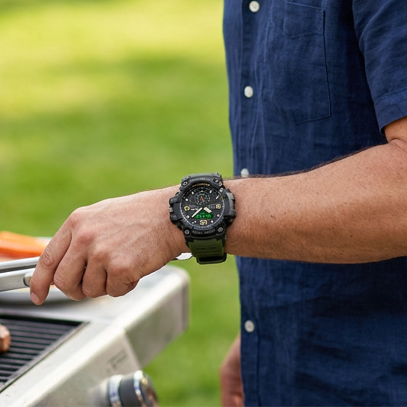 ⌚🔥 ¡50% DE DESCUENTO! Reloj Deportivo Impermeable para Hombre – Cronómetro, Alarma y Correa Resistente, Ideal para Gimnasio y Aire Libre ⏱️🏃‍♂️