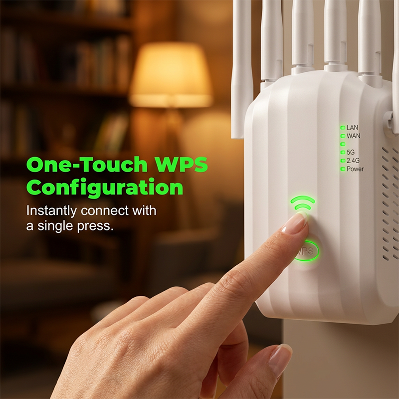 📶🔥 ¡50% DE DESCUENTO! Extensor de Señal WiFi Inalámbrico – Router y Punto de Acceso, Amplía Cobertura, Configuración con Un Botón WPS 🏠