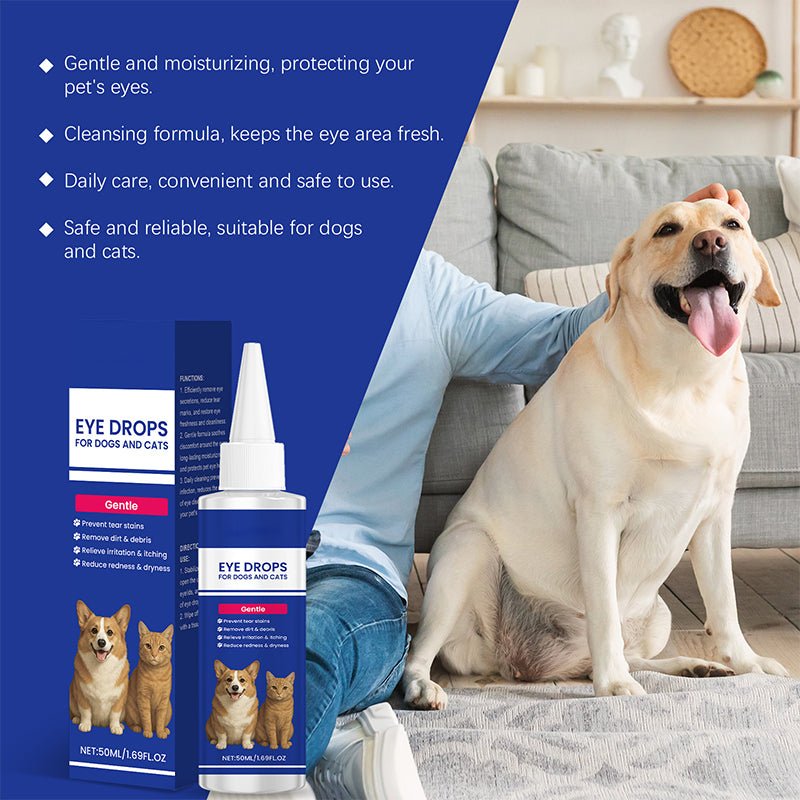 👁️🐾 ¡50% DE DESCUENTO! Gotas Oculares Universales para Perros y Gatos – Limpian Legañas, Calman Irritación y Protegen la Vista ✨