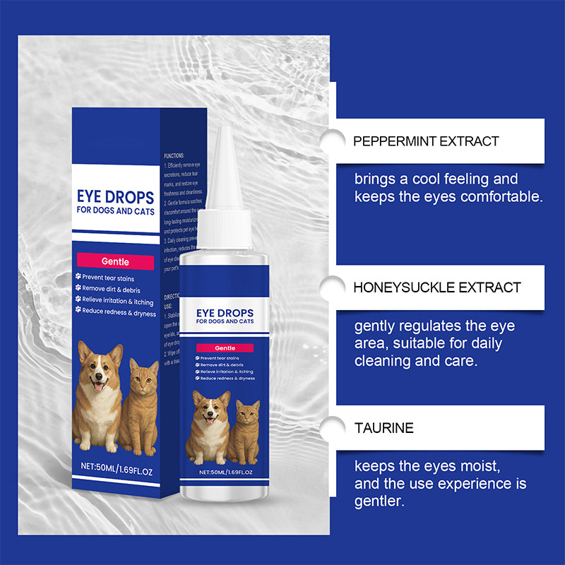 👁️🐾 ¡50% DE DESCUENTO! Gotas Oculares Universales para Perros y Gatos – Limpian Legañas, Calman Irritación y Protegen la Vista ✨