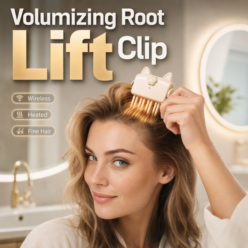 🎉 Más de 48.000 unidades vendidas 💇 Pinza voluminizadora inalámbrica con calor para levantar las raíces, herramienta portátil de peinado para viajes, ideal para cabello fino y lacio.