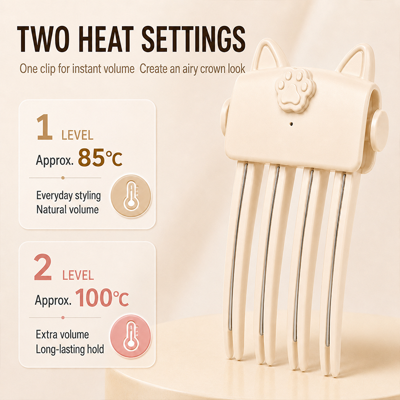 🎉 Más de 48.000 unidades vendidas 💇 Pinza voluminizadora inalámbrica con calor para levantar las raíces, herramienta portátil de peinado para viajes, ideal para cabello fino y lacio.
