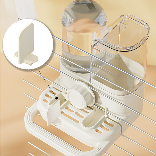 2-in-1 Automatic Bird Feeder and Waterer for Cage