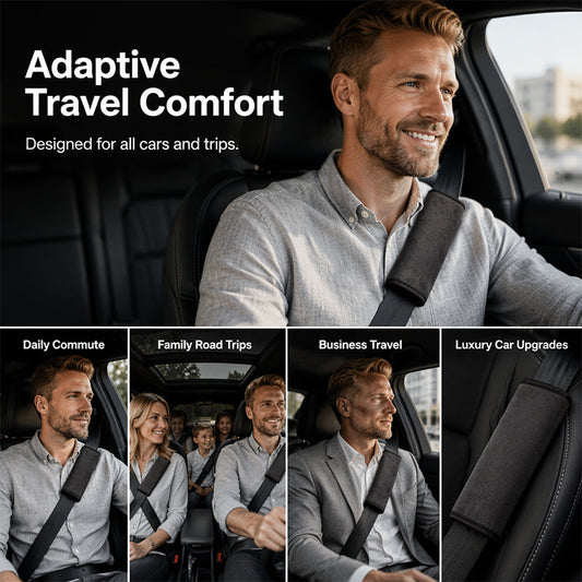 ⏳🎽 ¡50% DE DESCUENTO POR TIEMPO LIMITADO! Funda Universal de Ante Sintético para Cinturón de Seguridad con Almohadilla Extendida – Comodidad Extra y Protección Antirozaduras 🛡️🚗