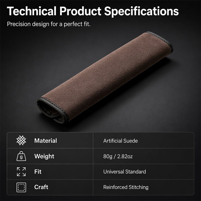 ⏳🎽 ¡50% DE DESCUENTO POR TIEMPO LIMITADO! Funda Universal de Ante Sintético para Cinturón de Seguridad con Almohadilla Extendida – Comodidad Extra y Protección Antirozaduras 🛡️🚗