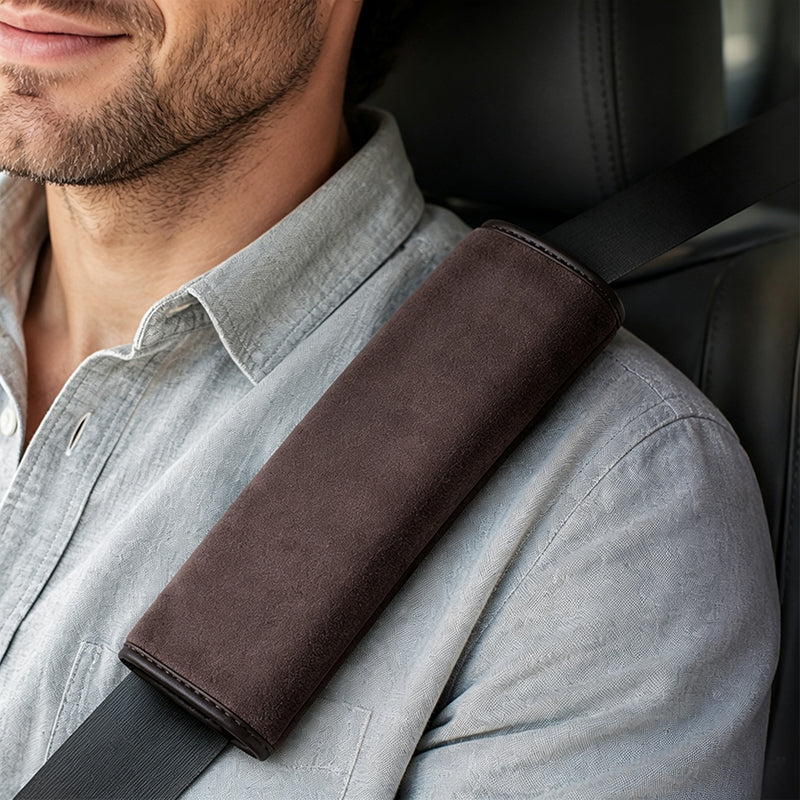 ⏳🎽 ¡50% DE DESCUENTO POR TIEMPO LIMITADO! Funda Universal de Ante Sintético para Cinturón de Seguridad con Almohadilla Extendida – Comodidad Extra y Protección Antirozaduras 🛡️🚗