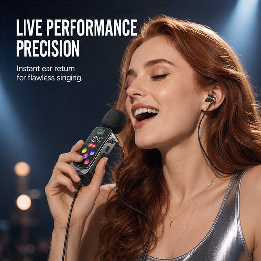 ⏳Time-Limited Special⏰Bluetooth Karaoke Headset with Secure Collar Spring Clip